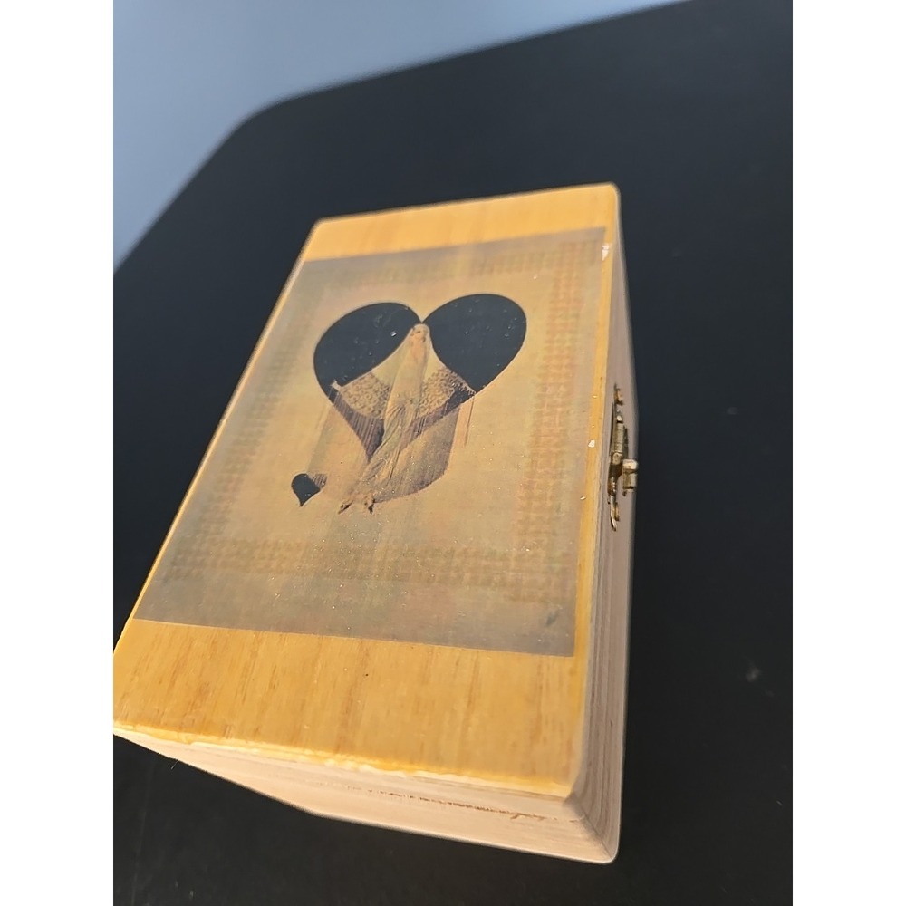 Wood Sooden Trinket Box 5" Long